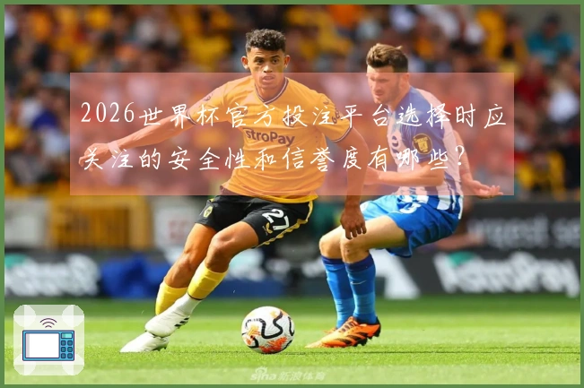 2026世界杯官方投注平台选择时应关注的安全性和信誉度有哪些？