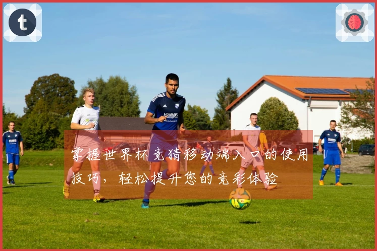 掌握世界杯竞猜移动端入口的使用技巧，轻松提升您的竞彩体验